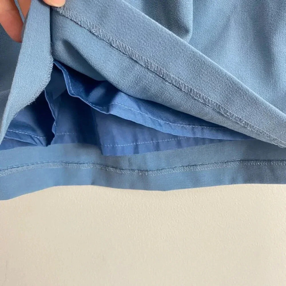 J. Crew Mercantile Blue Paper Bag Waist Mini Skirt - Picture 4 of 8